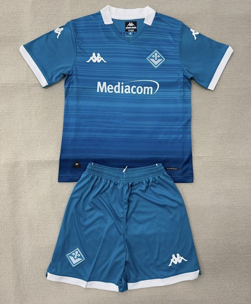 Kids-Fiorentina 25/26 Third Blue Soccer Jersey